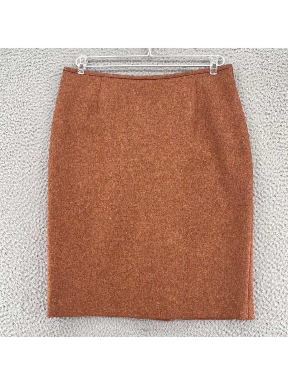 Le Suit Skirt Womens 6 Petite Brown Marled Herringbone Mini Straight Office Work